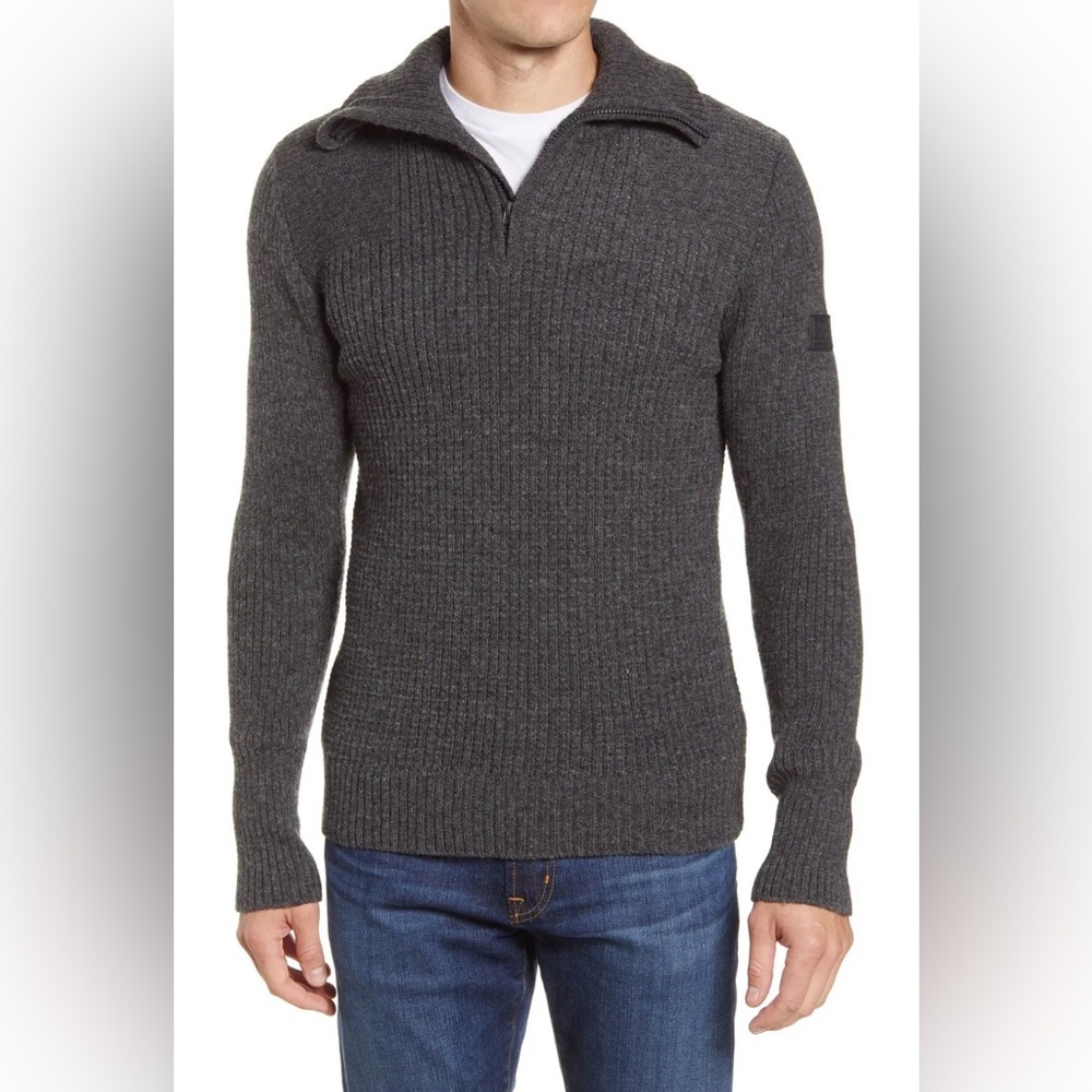 HELLY HANSEN  Marka Half Zip Wool Sweater Size Medium